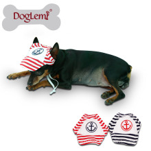 Dog Pet Dog Cat Cotton Hat Sports Baseball Stripe Cap with Ear Holes